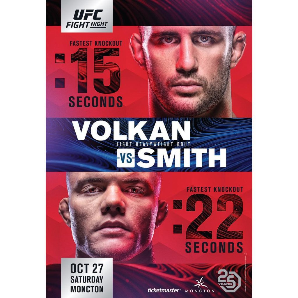 UFC Fight Night 138 Poster - Volkan Oezdemir vs. Anthony Smith