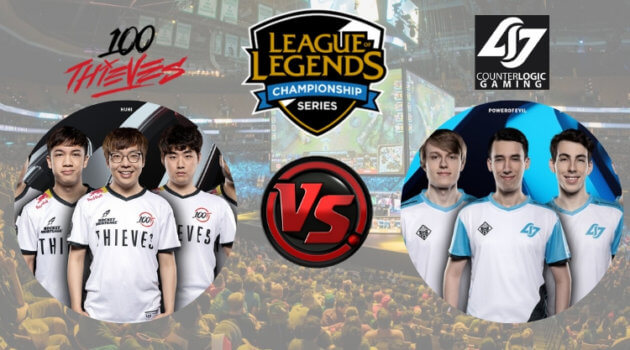 100 Thieves vs Counter Logic Gaming – NA LCS Spring Split 2019