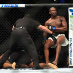 Jon Jones defeats Daniel Cormier in the Light Heavyweight title bout during UFC 214