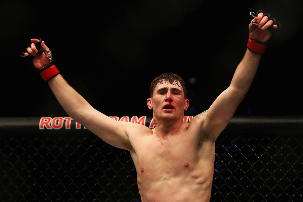 Darren Till of England celebrates victory against Bojan Velickovic of Serbia