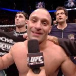 Matt Serra after defeating Georges St-Pierre